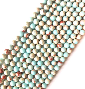 Quartz, Jasper,& Amazonite  Beads 10mm/ Each 38 beads per strand