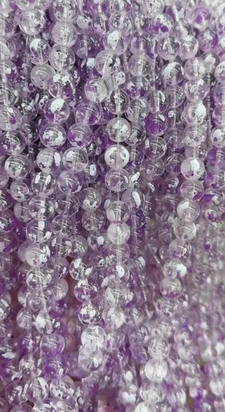 Jelly & Clear Transparent 10mm/ Each 40 beads per strand