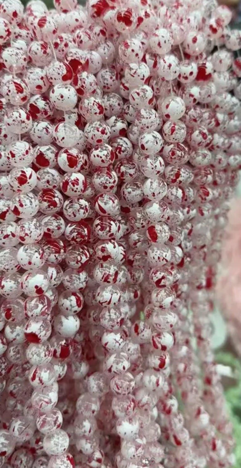 Jelly & Clear Transparent 10mm/ Each 40 beads per strand