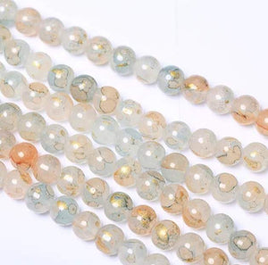 Jelly & Clear Transparent 10mm/ Each 40 beads per strand