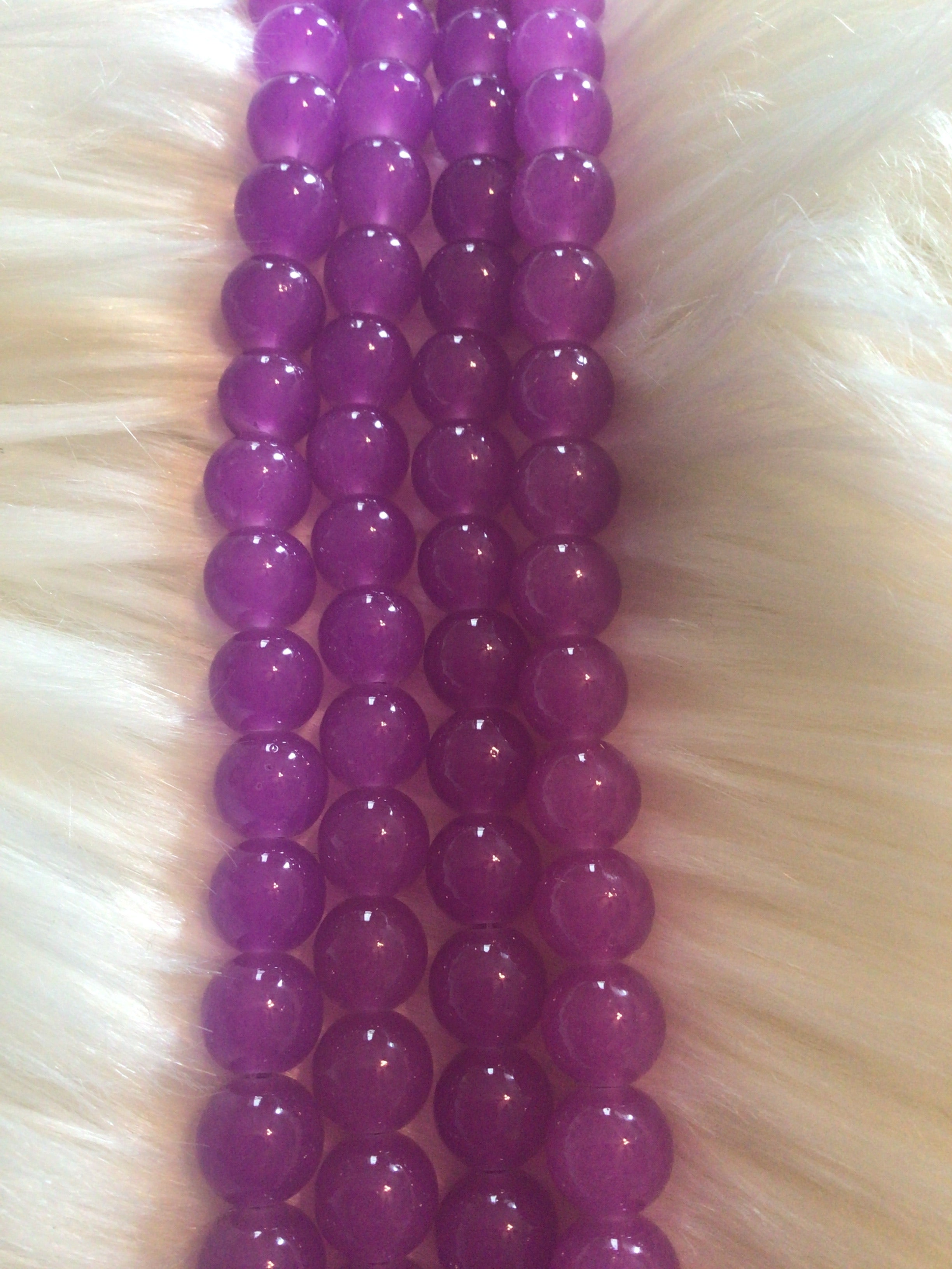 Jelly & Clear Transparent 10mm/ Each 40 beads per strand